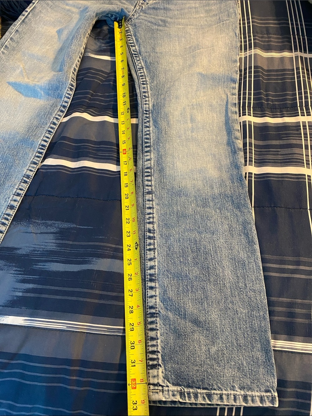 True Religion World Tour Section Straight Jeans Men’s 31 Denim - Picture 10 of 11
